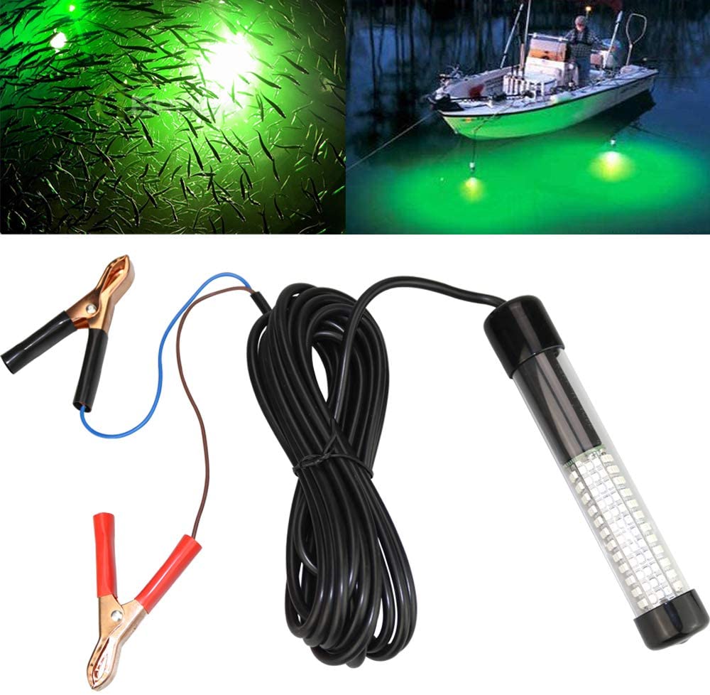 DC12V 15W 180 LED Submersible Fishing Light Underwater Fish Finder Lamp
